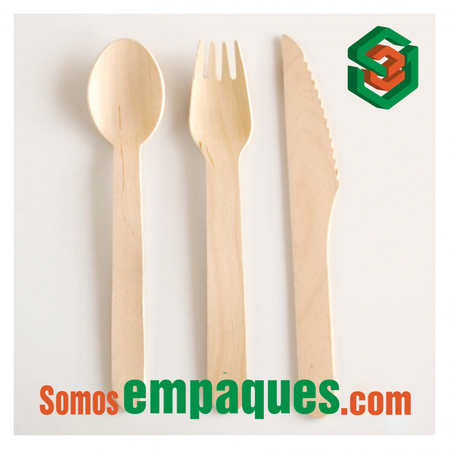 Cuchara para cocinar de madera 14 - ECONOMART