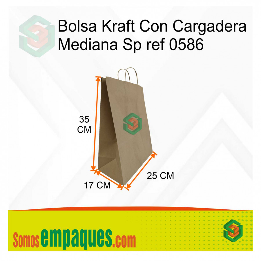 Bolsa de papel Kraft número 35