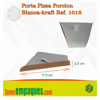 Porta Pizza Porcion Blanca-kraft