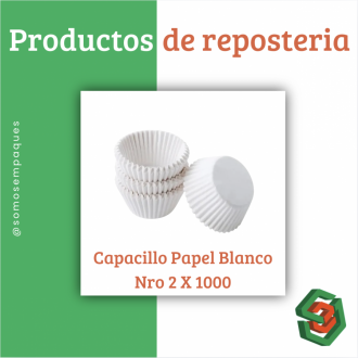 Capacillo Papel Blanco Nro 2 X 1000