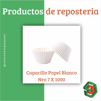 Capacillo Papel Blanco Nro 7 X 1000