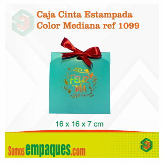 Caja Cinta Estampada Color Mediana