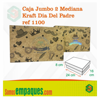 Caja Jumbo 2 Mediana Kraft Dia Del Padre