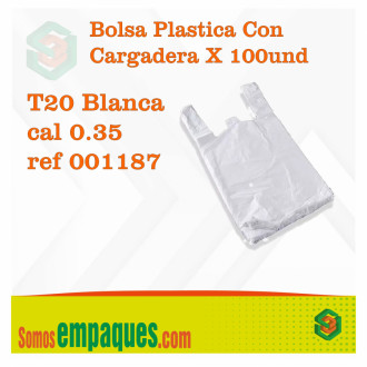 Bolsa Plastica Con Cargadera X 100und