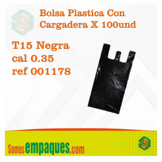 Bolsa Plastica Con Cargadera X 100und