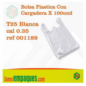 Bolsa Plastica Con Cargadera X 100und