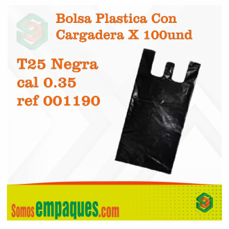 Bolsa Plastica Con Cargadera X 100und