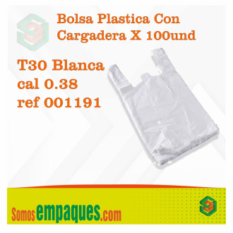 Bolsa Plastica Con Cargadera X 100und