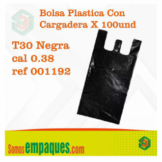 Bolsa Plastica Con Cargadera X 100und