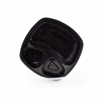 Portacomidas Plastico P3, 3 Div Reutilizable X Und Star