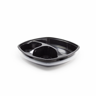 Portacomidas Plastico P3, 3 Div Reutilizable X Und Star