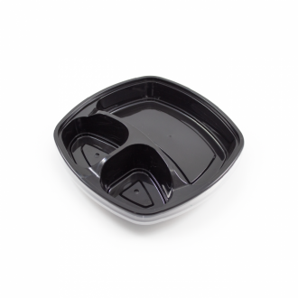 Portacomidas Plastico P3, 3 Div Reutilizable X Und Star