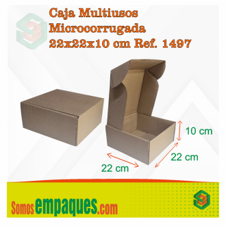 Caja Multiusos Microcorrugada 22x22x10