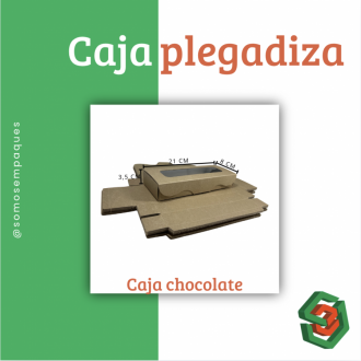 Caja Chocolate Con Ventana Kraft