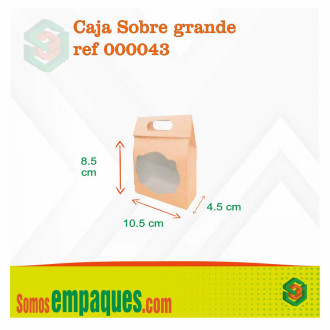 Caja Sobre Pequeña Con Ventana Dm