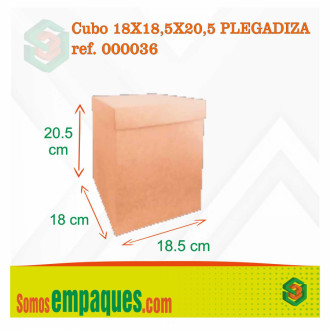 Cubo 18x18,5x20,5 Plegadiza