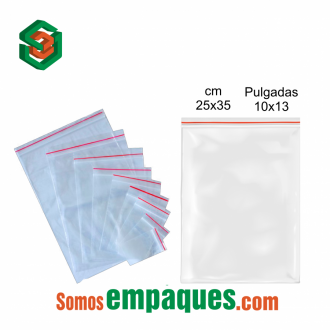 Bolsa Cierre Zip 25x35 X100und