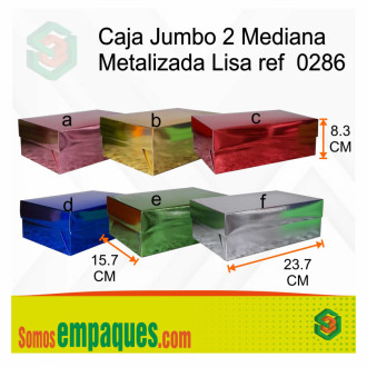 Caja Jumbo 2 Mediana Metalizada