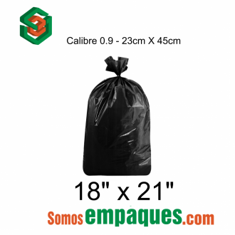 Bolsa plástica para basura 17x27 pulg 10 pzas