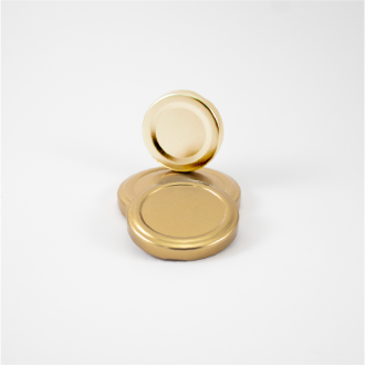 Tapa Metalica 48mm Dorada