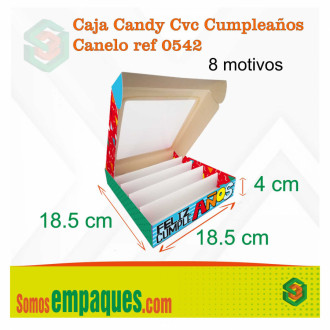 Caja Candy Cvc Cumpleaños Canelo