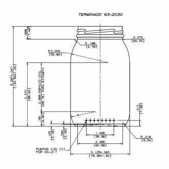 Frasco De Vidrio 1263 - 500ml To B.63