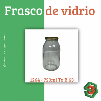 Frasco De Vidrio 1264 - 750ml To B.63