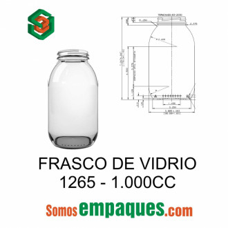 ENVASE DE VIDRIO MB60RCLIP FLINT CLIP