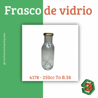 Frasco De Vidrio 4178 - 250cc To B.38