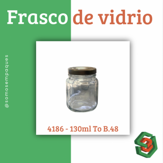 Frasco De Vidrio 4186 - 2465 - 130ml To B.48