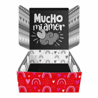 Caja Regalo Mediana Cth Amor Canelo