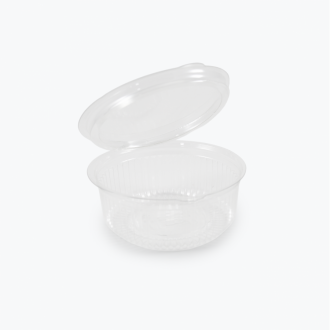 Contenedor Redondo Minipack Con Bisagra Resq S-8.5 Oz Darnel